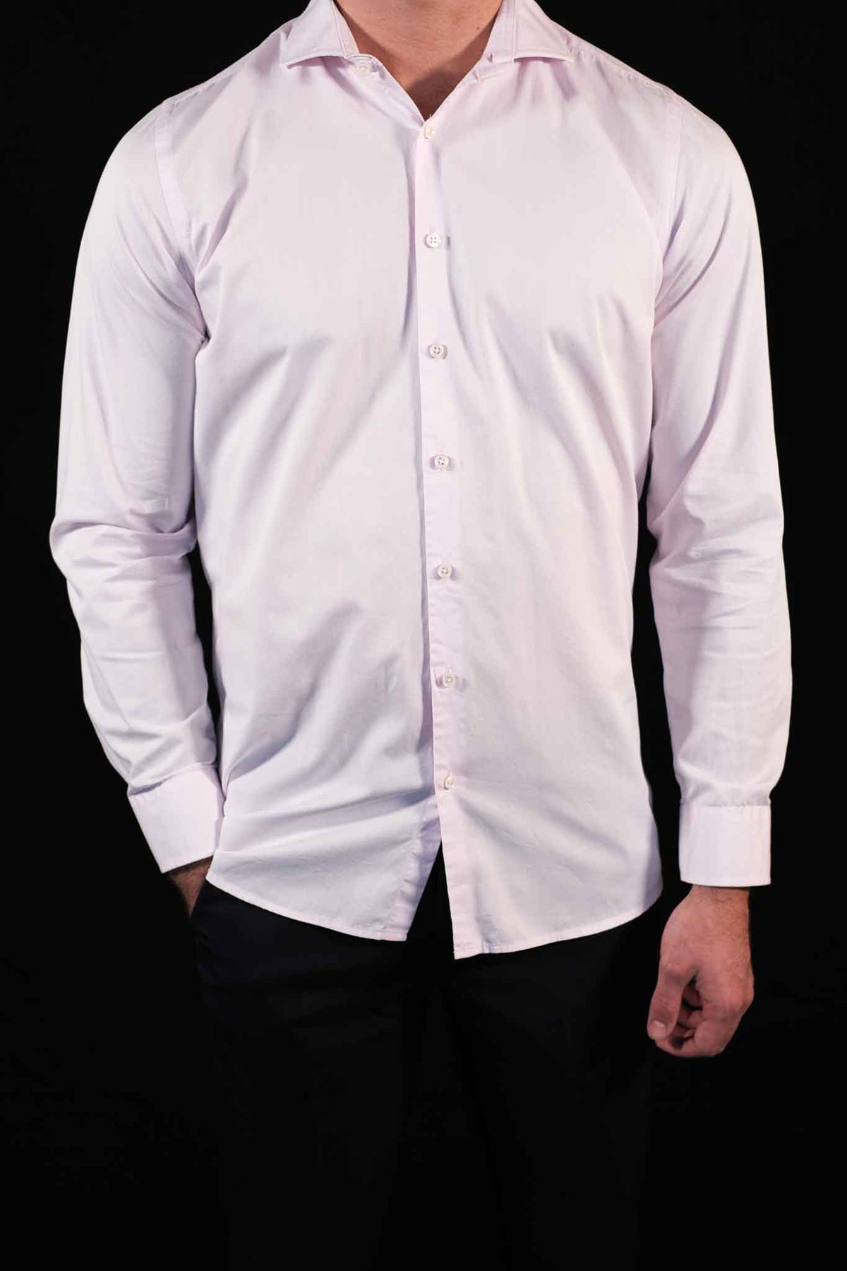 Hochwertiges Businesshemd Rosa Modern Fit (gerade geschnitten / Art. 1106-M)