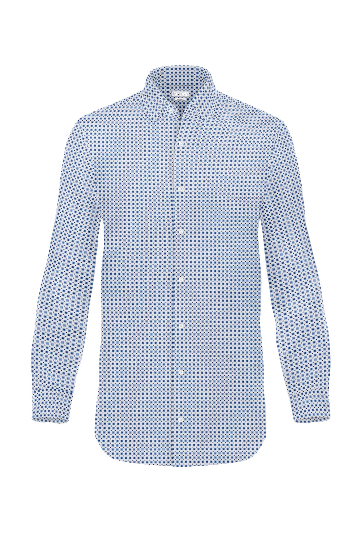 High quality business shirt with print pattern Modern Fit (straight cut / Art. 1162-M)