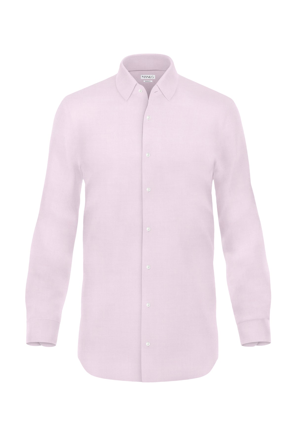 Hochwertiges Twill-Hemd Rosa Modern Fit (gerade geschnitten)